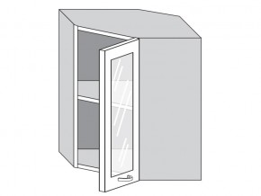 1.60.3у Шкаф настенный (h=720) угловой на 600мм со стекл. дверцей в Первоуральске - pervouralsk.magazinmebel.ru | фото