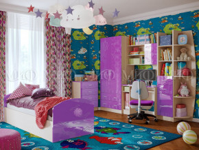 Детская комната Юниор-2 Фиолетовый металлик в Первоуральске - pervouralsk.magazinmebel.ru | фото