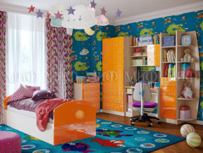 Детская комната Юниор-2 Оранжевый металлик в Первоуральске - pervouralsk.magazinmebel.ru | фото - изображение 1