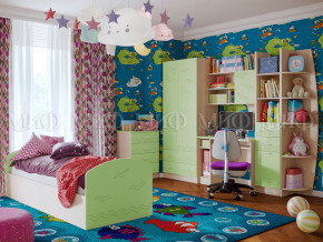 Детская комната Юниор-2 Салатовый в Первоуральске - pervouralsk.magazinmebel.ru | фото