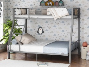 Двухъярусная кровать Гранада-1 140 Серая в Первоуральске - pervouralsk.magazinmebel.ru | фото