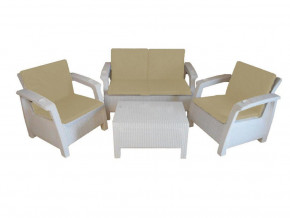Комплект уличной мебели Yalta Premium Terrace Set белый в Первоуральске - pervouralsk.magazinmebel.ru | фото