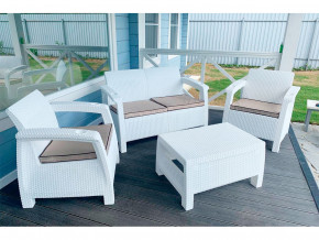 Комплект уличной мебели Yalta Terrace Set белый в Первоуральске - pervouralsk.magazinmebel.ru | фото