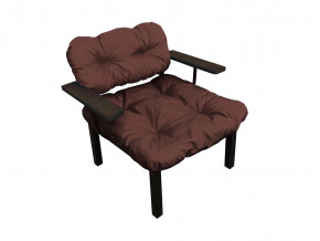 Кресло Дачное коричневая подушка в Первоуральске - pervouralsk.magazinmebel.ru | фото