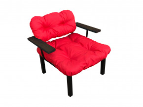 Кресло Дачное красная подушка в Первоуральске - pervouralsk.magazinmebel.ru | фото