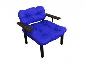 Кресло Дачное синяя подушка в Первоуральске - pervouralsk.magazinmebel.ru | фото