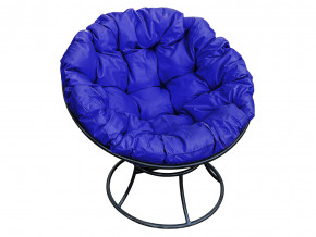 Кресло Папасан без ротанга синяя подушка в Первоуральске - pervouralsk.magazinmebel.ru | фото