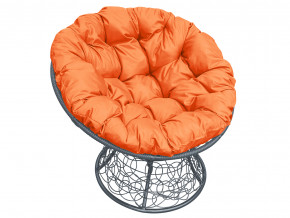 Кресло Папасан с ротангом оранжевая подушка в Первоуральске - pervouralsk.magazinmebel.ru | фото