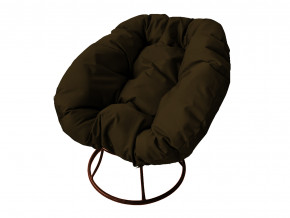 Кресло Пончик без ротанга коричневая подушка в Первоуральске - pervouralsk.magazinmebel.ru | фото - изображение 1