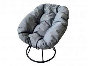 Кресло Пончик без ротанга серая подушка в Первоуральске - pervouralsk.magazinmebel.ru | фото - изображение 1