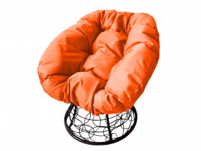 Кресло Пончик с ротангом оранжевая подушка в Первоуральске - pervouralsk.magazinmebel.ru | фото - изображение 1
