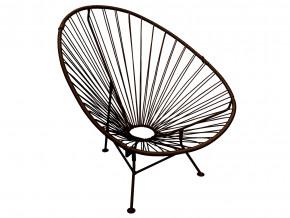 Кресло Ракушка с ротангом коричневый в Первоуральске - pervouralsk.magazinmebel.ru | фото