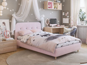 Кровать 1200 Лео велюр нежно-розовый в Первоуральске - pervouralsk.magazinmebel.ru | фото - изображение 4