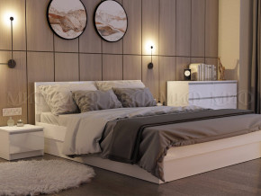 Кровать 1400 Челси Белый глянец в Первоуральске - pervouralsk.magazinmebel.ru | фото - изображение 2