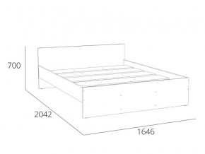 Кровать 1600 НМ 011.53 Симпл Белый Фасадный в Первоуральске - pervouralsk.magazinmebel.ru | фото - изображение 4