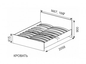 Кровать 1600х2000 ортопедическое основание в Первоуральске - pervouralsk.magazinmebel.ru | фото