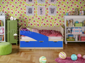 Кровать Бабочки 1600 Синий в Первоуральске - pervouralsk.magazinmebel.ru | фото
