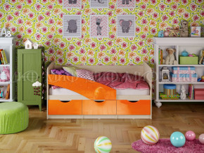 Кровать Бабочки 1800 Оранжевый металлик в Первоуральске - pervouralsk.magazinmebel.ru | фото