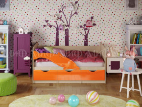 Кровать Дельфин-1 1600 Оранжевый металлик в Первоуральске - pervouralsk.magazinmebel.ru | фото