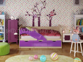 Кровать Дельфин-1 1800 Фиолетовый металлик в Первоуральске - pervouralsk.magazinmebel.ru | фото
