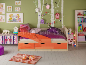 Кровать Дельфин 1600 Оранжевый металлик в Первоуральске - pervouralsk.magazinmebel.ru | фото
