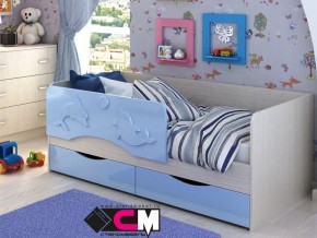 Кровать детская Алиса КР 812 голубая 1600 в Первоуральске - pervouralsk.magazinmebel.ru | фото