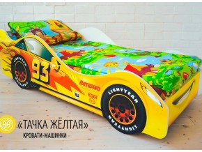 Кровать детская машина Тачка Желтая в Первоуральске - pervouralsk.magazinmebel.ru | фото - изображение 1