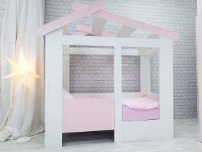 Кровать детская Теремок без ящика розовая в Первоуральске - pervouralsk.magazinmebel.ru | фото - изображение 1