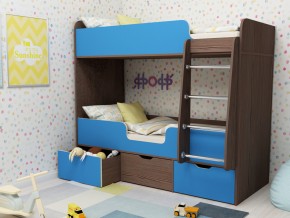 Кровать двухъярусная Малыш двойняшка бодега-голубой в Первоуральске - pervouralsk.magazinmebel.ru | фото - изображение 1