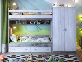Кровать двухъярусная Юта 2 со шкафом в Первоуральске - pervouralsk.magazinmebel.ru | фото