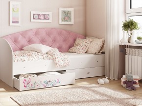 Кровать Эльза Белый-розовый в Первоуральске - pervouralsk.magazinmebel.ru | фото