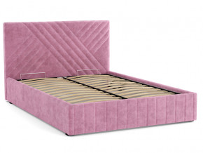 Кровать Гамма 1400 с основанием велюр тенерифе розовый в Первоуральске - pervouralsk.magazinmebel.ru | фото - изображение 2