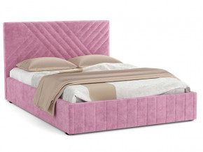Кровать Гамма 1600 с основанием велюр тенерифе розовый в Первоуральске - pervouralsk.magazinmebel.ru | фото - изображение 1