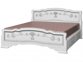 Кровать Карина-6 с 2-мя ящиками 1200 Белый жемчуг в Первоуральске - pervouralsk.magazinmebel.ru | фото - изображение 2
