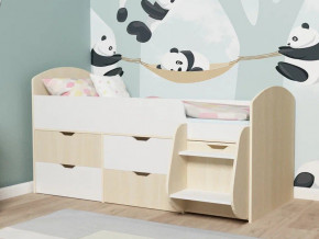 Кровать Малыш-7 Дуб-Белое дерево в Первоуральске - pervouralsk.magazinmebel.ru | фото