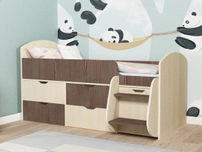 Кровать Малыш-7 Дуб-Бодега в Первоуральске - pervouralsk.magazinmebel.ru | фото