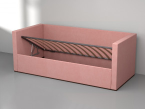 Кровать мягкая с подъёмным механизмом арт. 030 розовый в Первоуральске - pervouralsk.magazinmebel.ru | фото - изображение 2