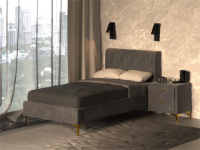 Кровать Рошаль 900 серый в Первоуральске - pervouralsk.magazinmebel.ru | фото - изображение 2
