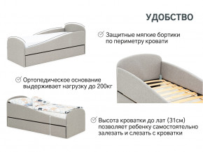 Кровать с ящиком Letmo халва (рогожка) в Первоуральске - pervouralsk.magazinmebel.ru | фото - изображение 11