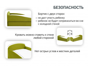 Кровать с ящиком Letmo оливковый (велюр) в Первоуральске - pervouralsk.magazinmebel.ru | фото - изображение 13