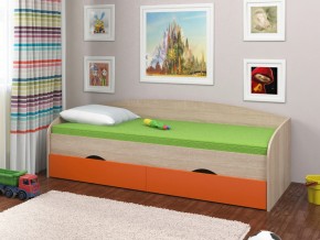Кровать Соня 2 сонома-оранжевый в Первоуральске - pervouralsk.magazinmebel.ru | фото