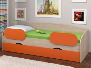Кровать Соня 2 сонома-оранжевый в Первоуральске - pervouralsk.magazinmebel.ru | фото - изображение 2