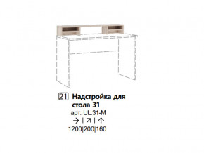 Надстройка для стола 31 (Полка) в Первоуральске - pervouralsk.magazinmebel.ru | фото