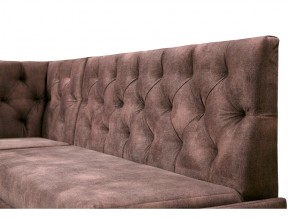 Угловой диван Призма со стяжкми коричневый со спальным местом в Первоуральске - pervouralsk.magazinmebel.ru | фото - изображение 2